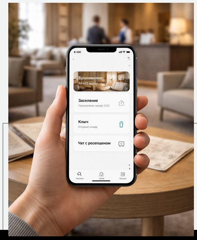 Мобильное приложение для гостей отеля в Первоуральске, управление сервисом
